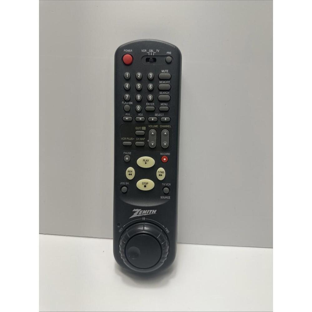 Original-Genuine-Zenith-MBR4256-01 VCR/TV-Remote Control With Jog Dial-Tested